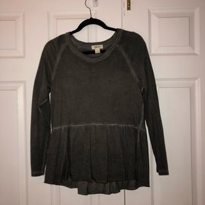 Dark gray long sleeve T-shirt